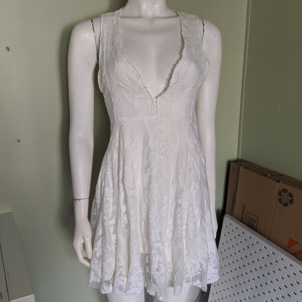 Free people white lace dress